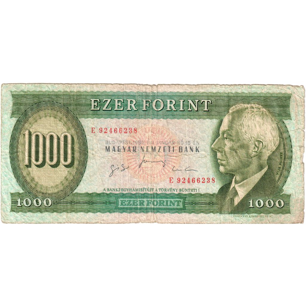 Hungary, 1000 Forint, 1996-01-15, VF(30-35)