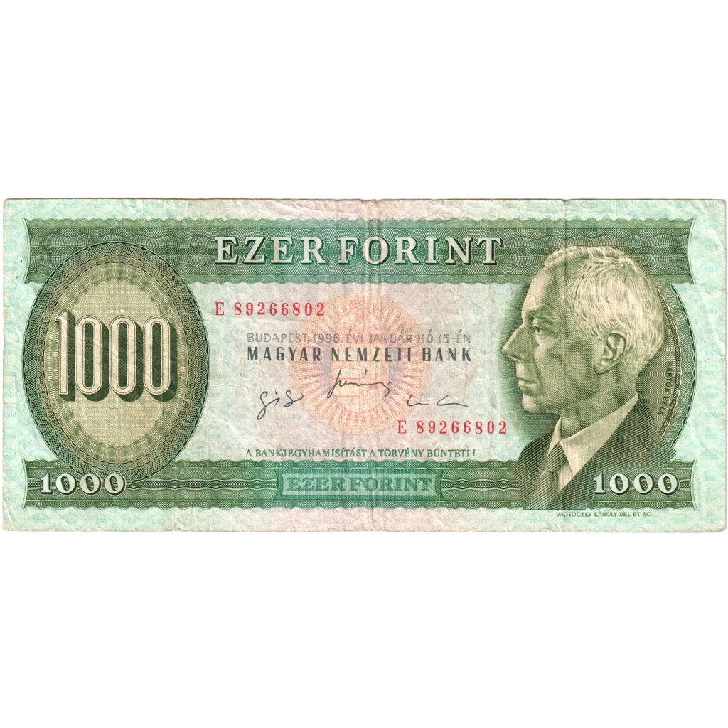 Ungarn, 1000 Forint, 1996-01-15, S+