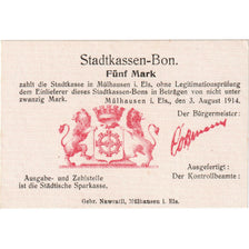 Francia, 1 Mark, 1914-08-03, SC
