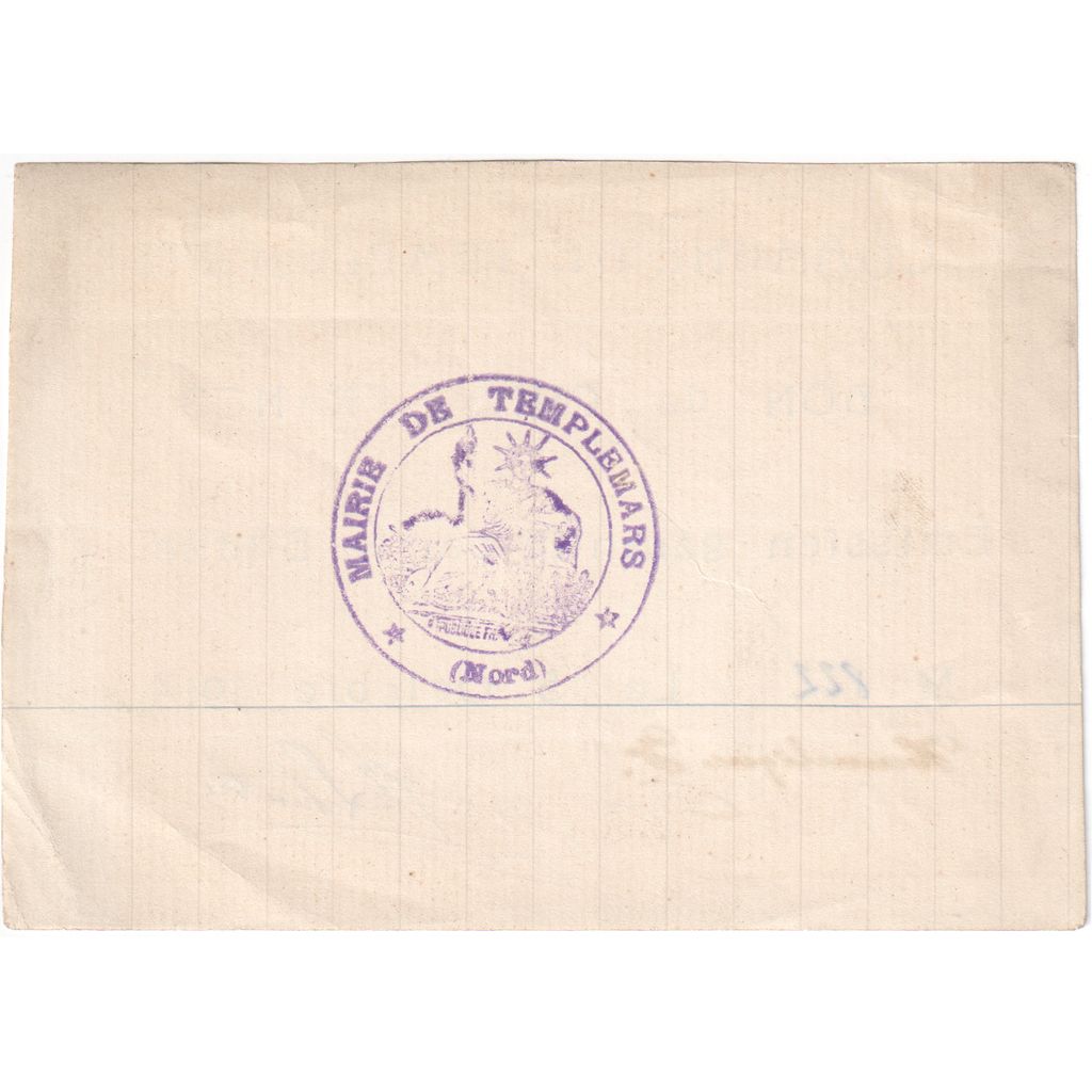 Francja, 5 Francs, 1914-10-15, EF(40-45)