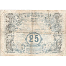Francia, 25 Francs, CREDIT MODERNES NIMES, MB+