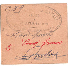Francia, 5 Francs, MINES D'OR DU CHATELET, BB
