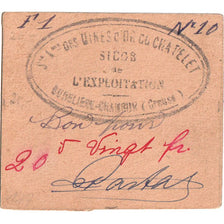 Francia, 20 Francs, MINES D'OR DU CHATELET, BB