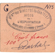 Francia, 100 Francs, MINES D'OR DU CHATELET, BB