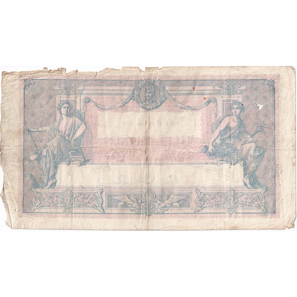 Francia, 1000 Francs, Bleu et Rose, 1923-10-10, R.1725, MB