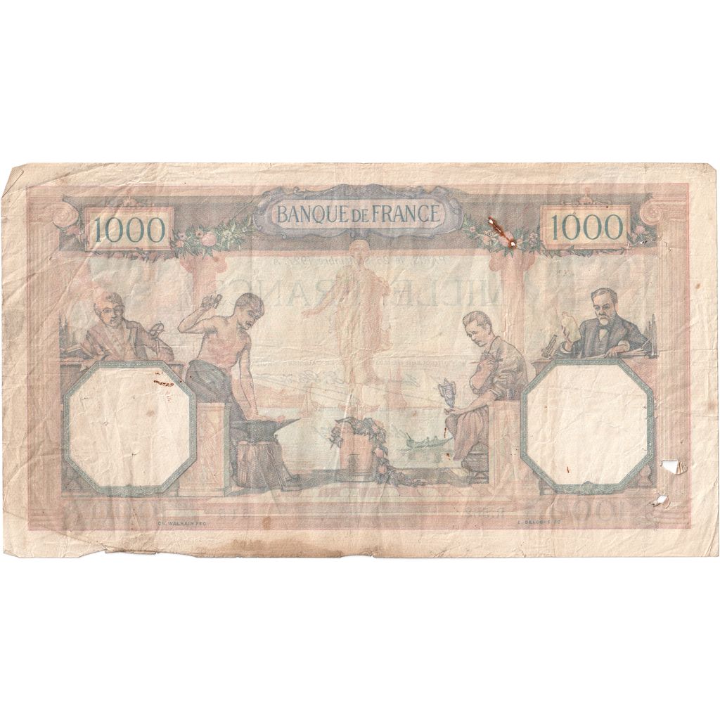 France, 1000 Francs, Cérès et Mercure, 1927-09-26, R.562, TB