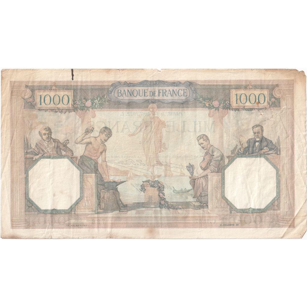 Frankrijk, 1000 Francs, Cérès et Mercure, 1932-04-14, C.1847, TB