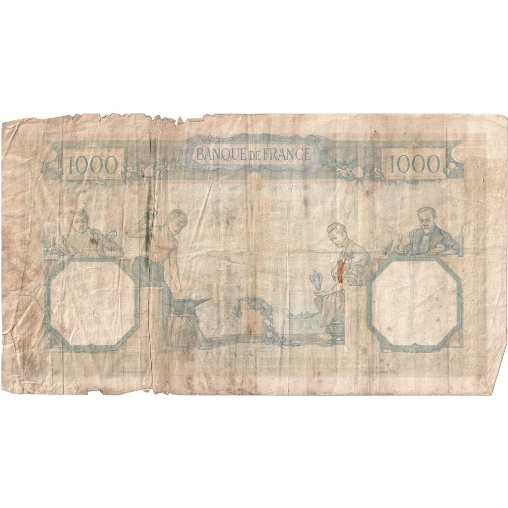 France, 1000 Francs, Cérès et Mercure, 1936-09-03, U.2570, TB