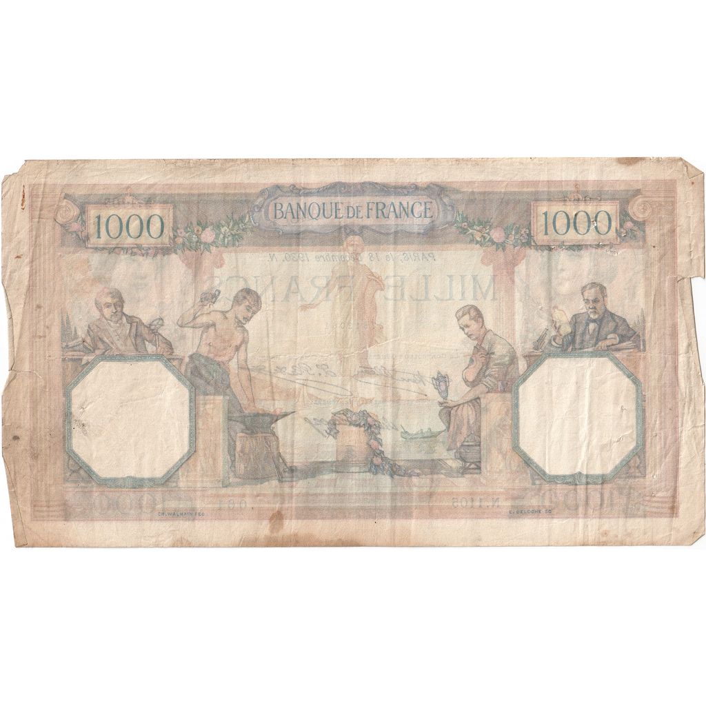 Frankrijk, 1000 Francs, Cérès et Mercure, 1930-12-18, N.1105, TB