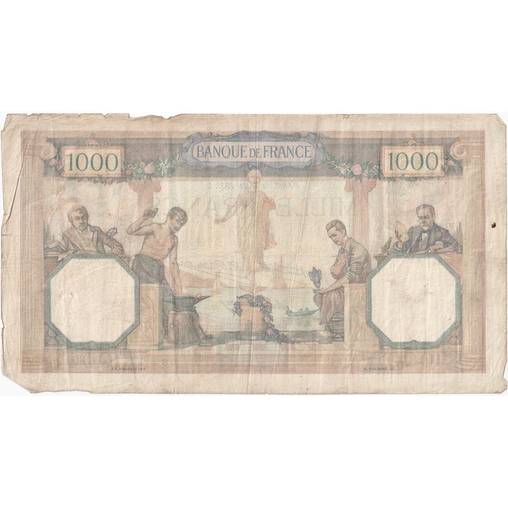 Frankrijk, 1000 Francs, Cérès et Mercure, 1931-05-07, C.1343, TB