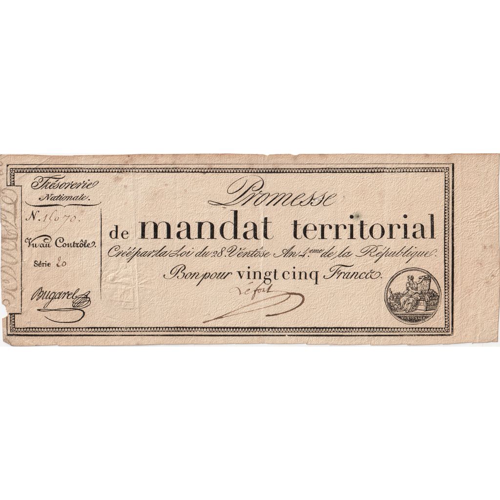 Francia, 25 Francs, 1796-03-18, BB