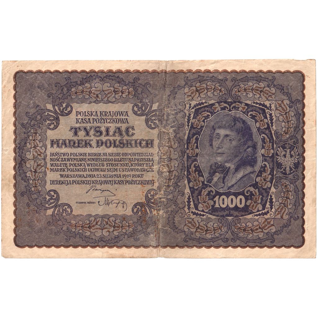 Polska, 1000 Marek, 1920-02-07, EF(40-45)