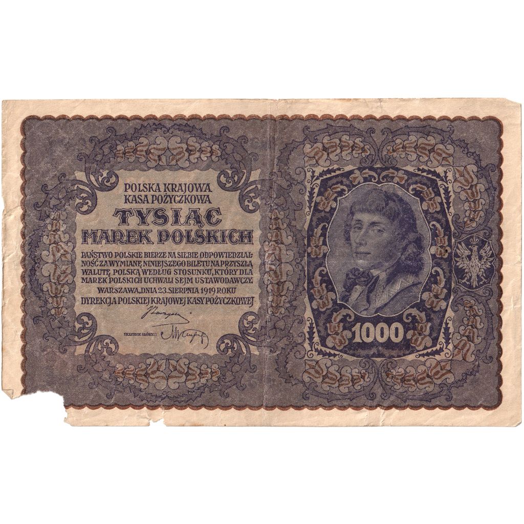 Poland, 1000 Marek, 1920-02-07, VF(20-25)