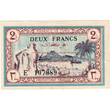 Tunisia, 2 Francs, 1943, 1943-07-15, KM:56, BB