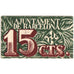 Spagna, 15 Centimes, 1939-12-31, BARCELONA, SPL