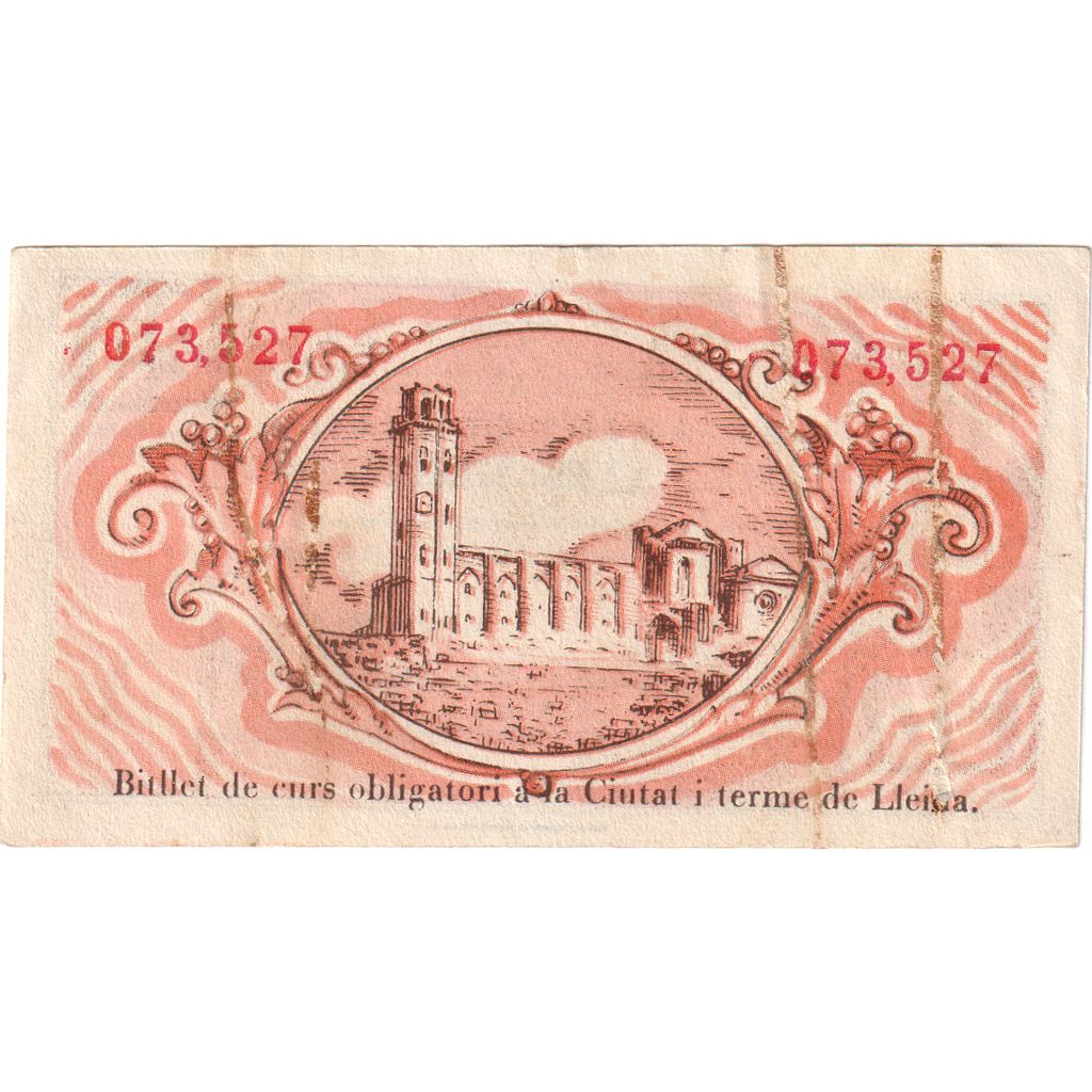 Spagna, 25 Centimes, 1937-06-30, LLEIDA, BB