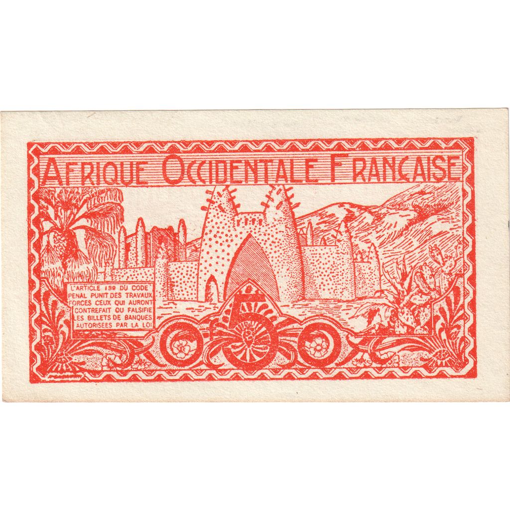 África oriental francesa, 0.50 Franc, SC