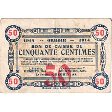 Belgien, 50 Centimes, ORROIR, S+