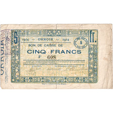 Belgien, 5 Francs, ORROIR, S+