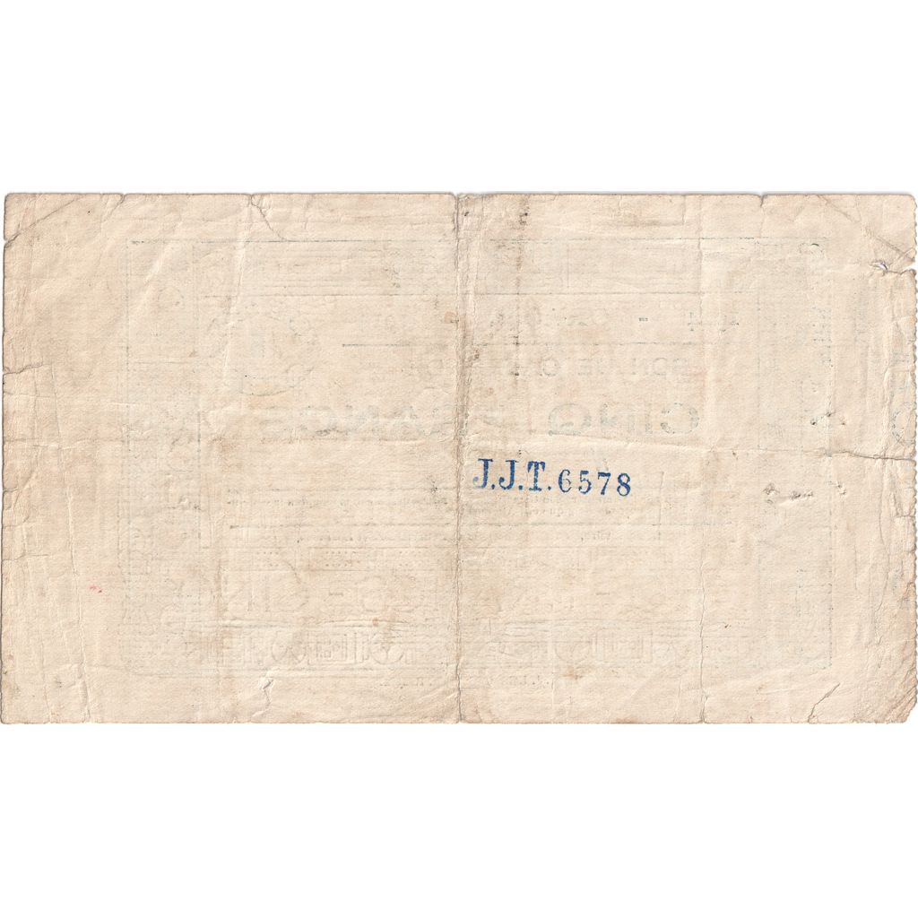 Belgien, 5 Francs, ORROIR, S+