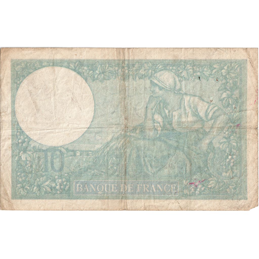 Francia, 10 Francs, Minerve, 1940-11-14, B.79574, BC