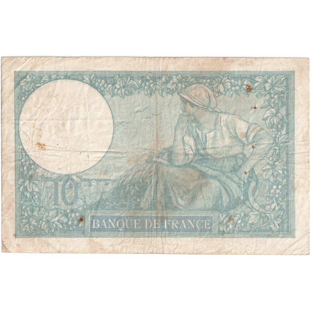 Francia, 10 Francs, Minerve, 1941-06-19, N.84864, MB