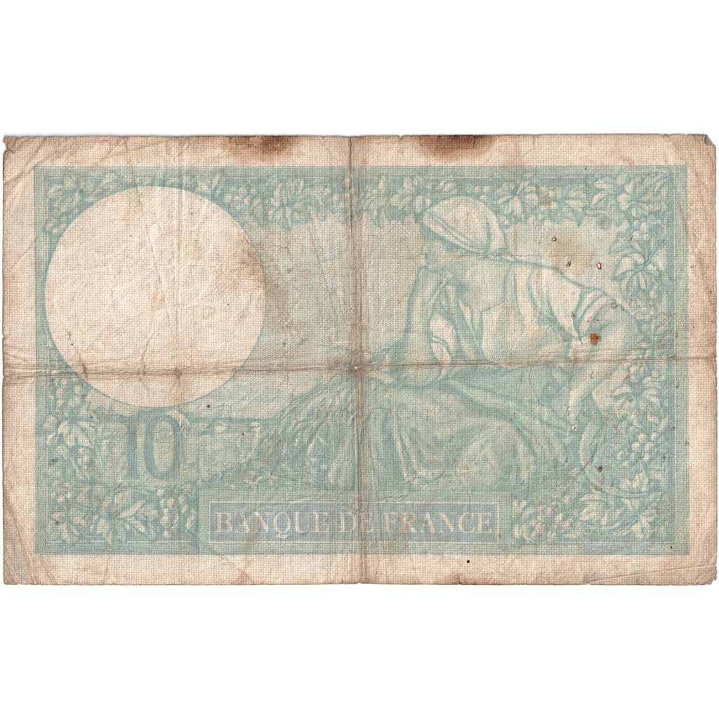 Frankrijk, 10 Francs, Minerve, 1940-10-24, V.78400, TB