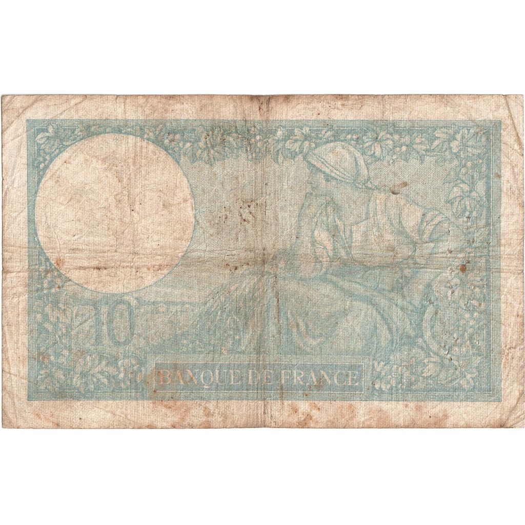 França, 10 Francs, Minerve, 1940-11-28, Y.80536, VF(20-25)