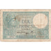 França, 10 Francs, Minerve, 1940-10-10, N.77001, VF(20-25)
