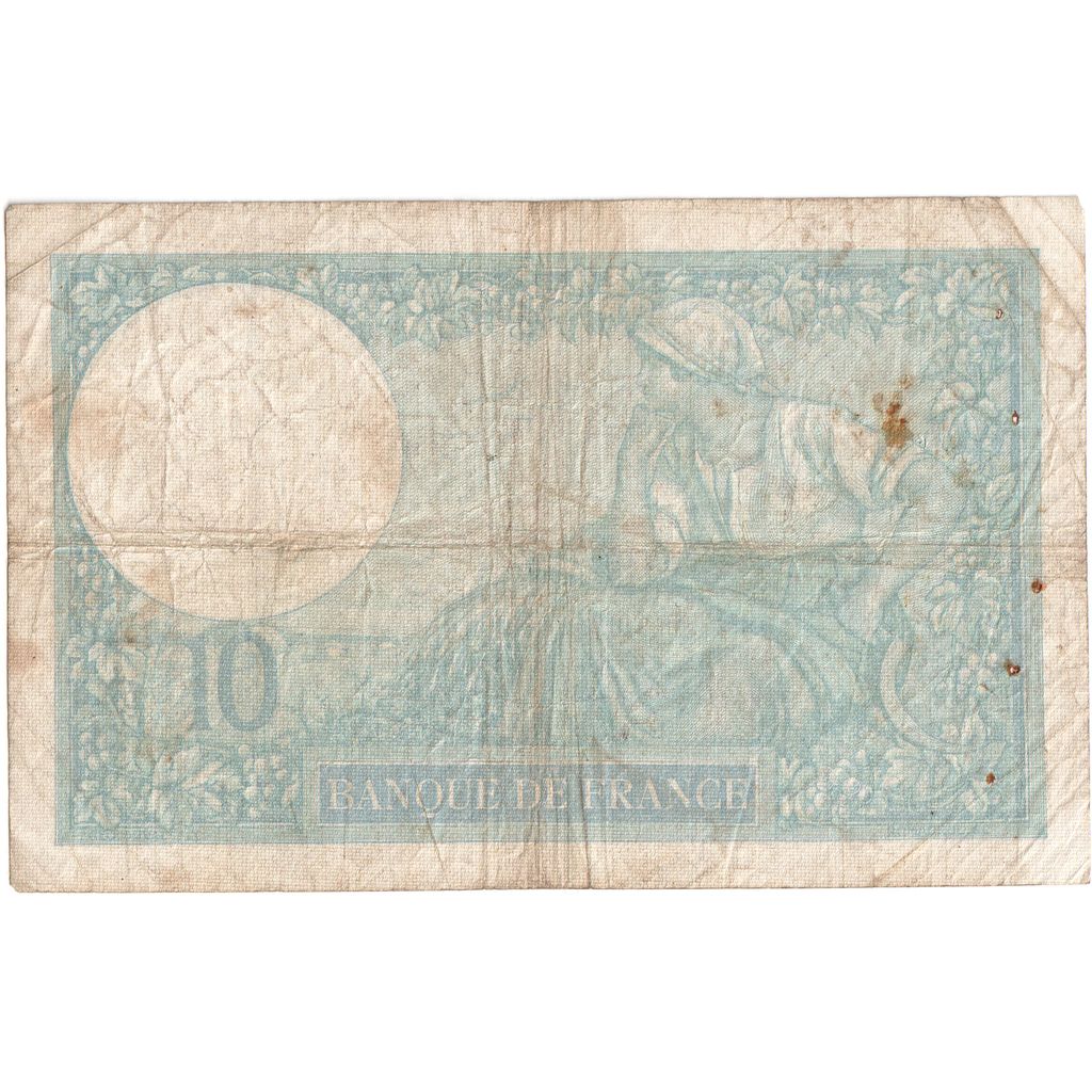 Francia, 10 Francs, Minerve, 1940-10-17, D.77860, MB