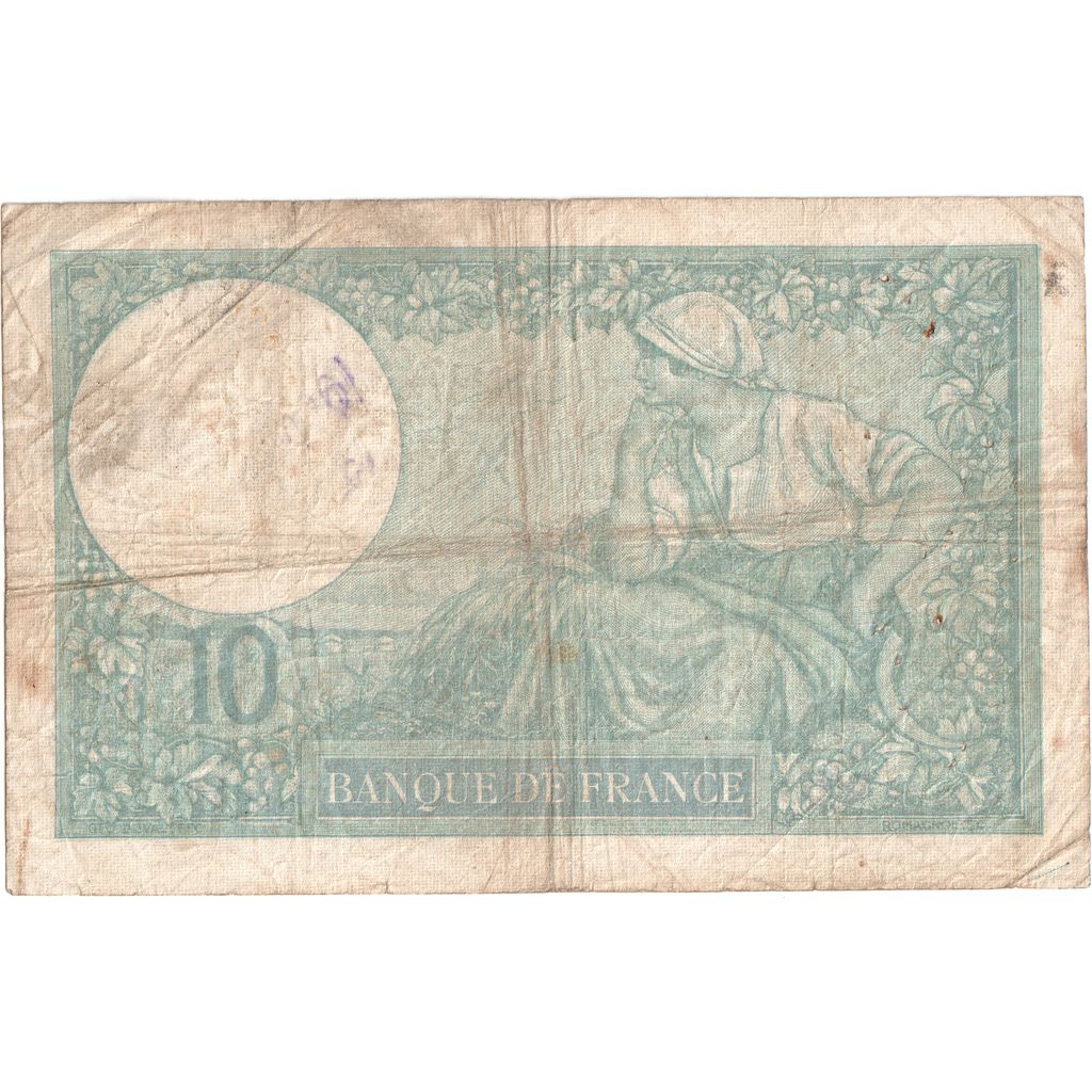 Frankrijk, 10 Francs, Minerve, 1939-10-26, B.75543, TB