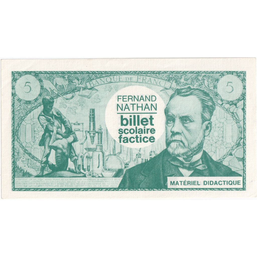 França, 5 Francs, BILLET SCOLAIRE FACTICE, UNC(65-70)