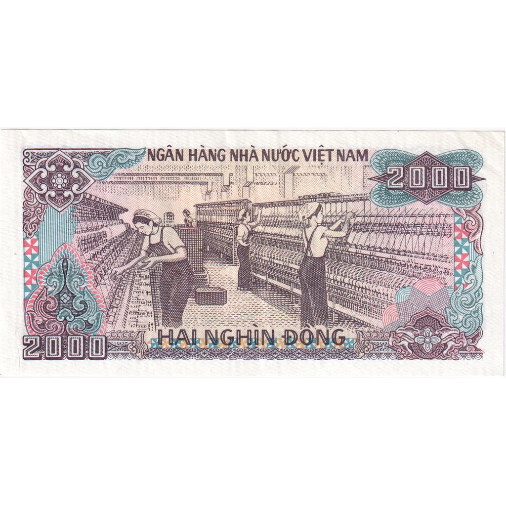 Wietnam, 2000 Dông, 1988, UNC(65-70)