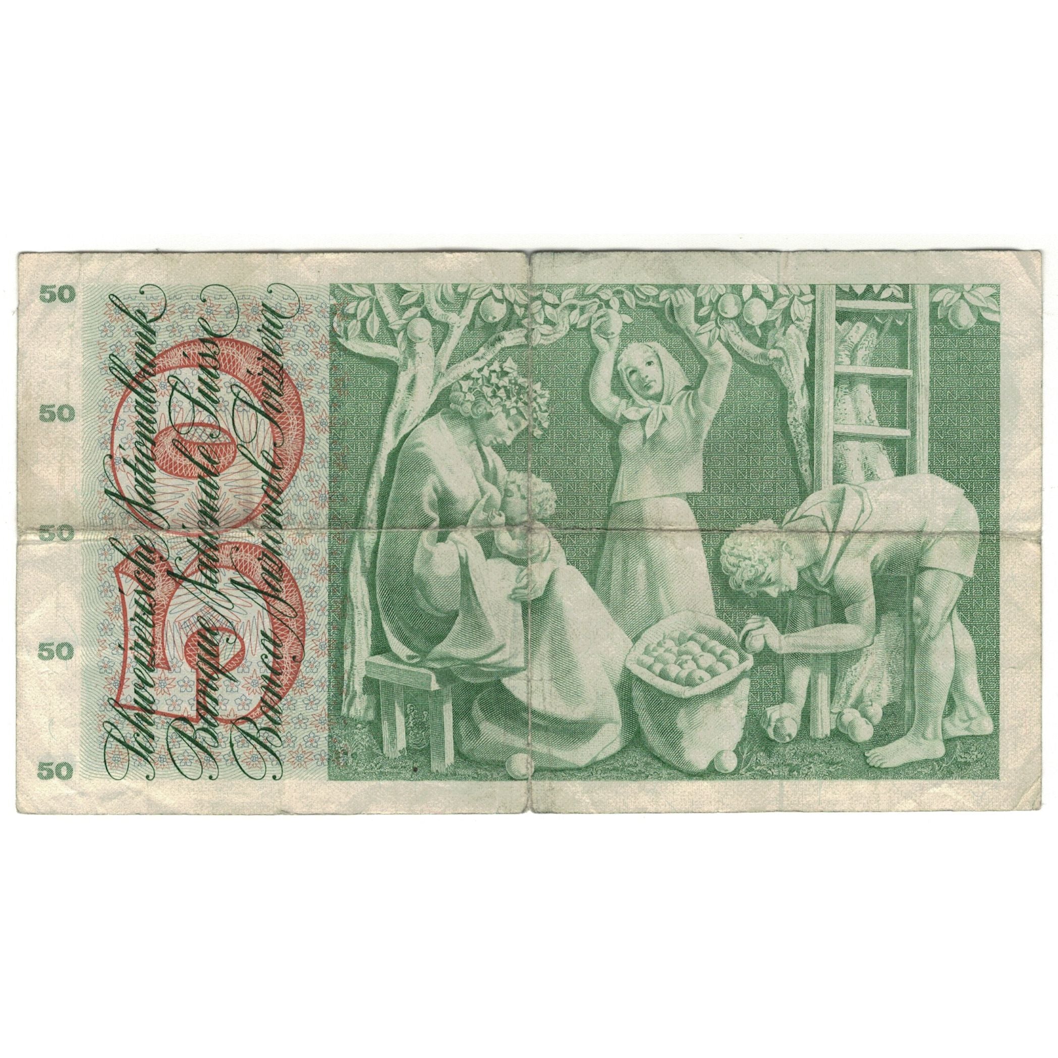 Geldschein, Schweiz, 50 Franken, 1970, 1970-01-05, KM:48j, S