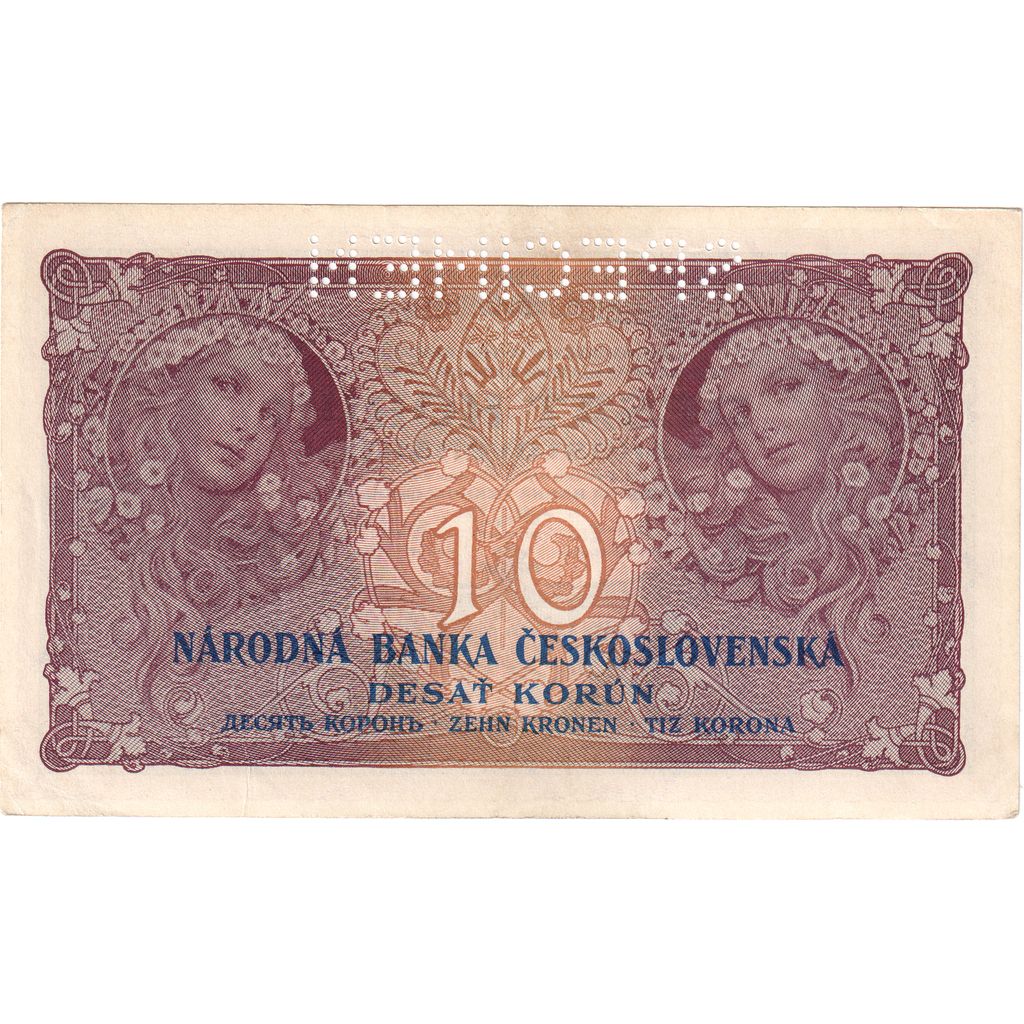 Banknote, Czechoslovakia, 10 Korun, 1927, 1927-01-02, UNC(63)