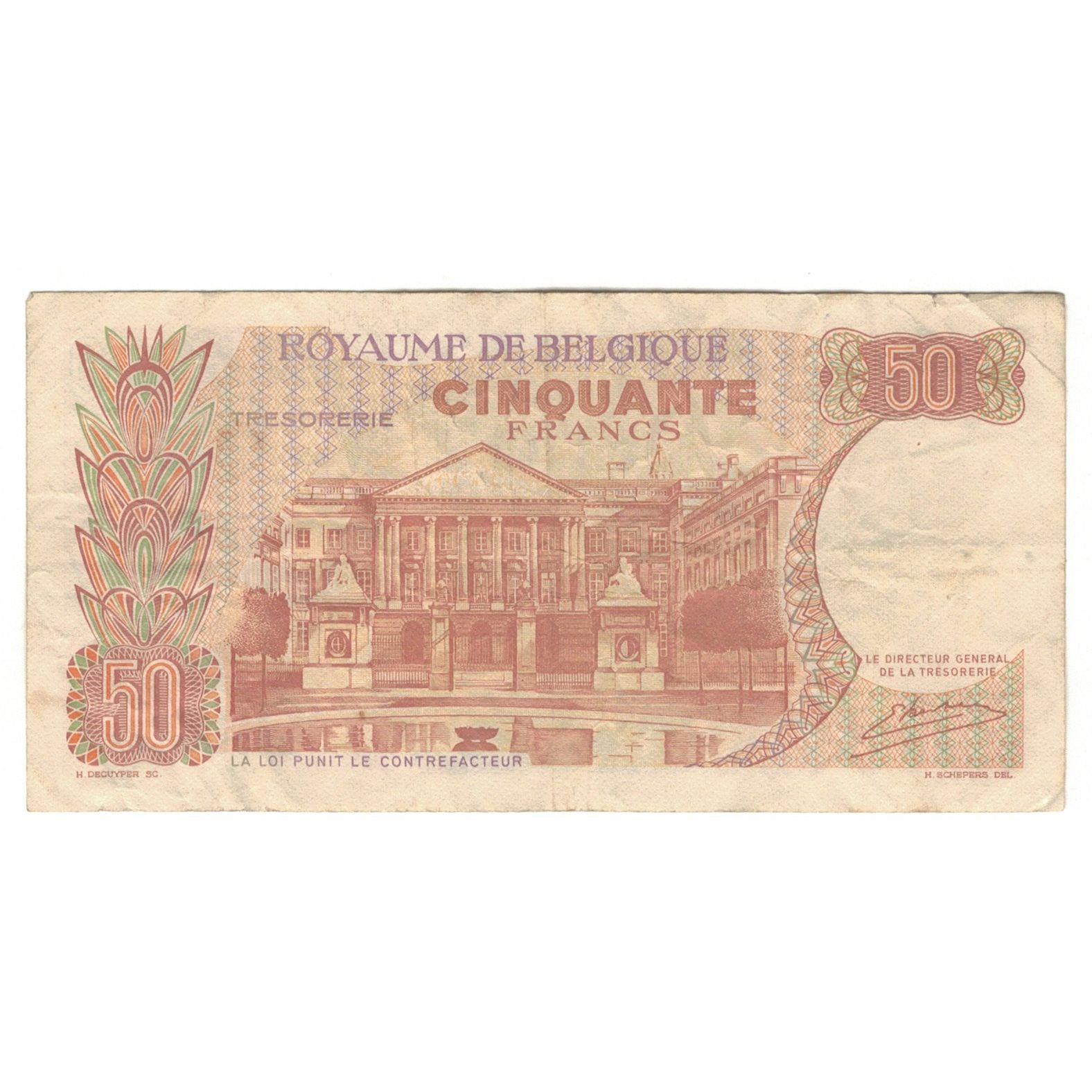 Banknote, Belgium, 50 Francs, 1966, 1966-05-16, KM:139, EF(40-45)