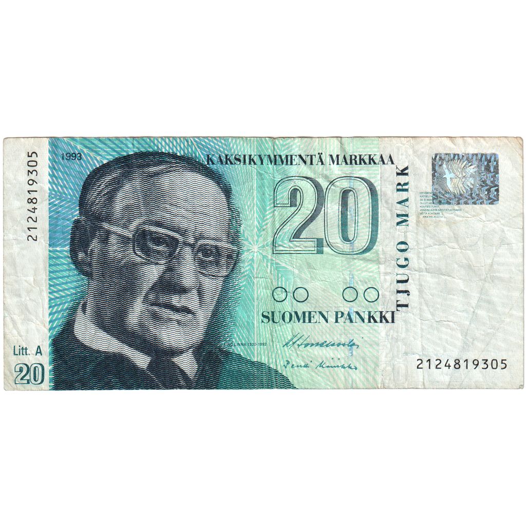 Finland, 20 Markkaa, TB+