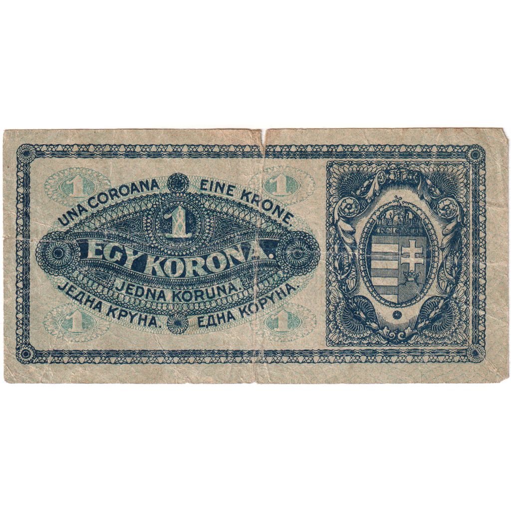 Hongrie, 1 Korona, 1920-01-01, TB