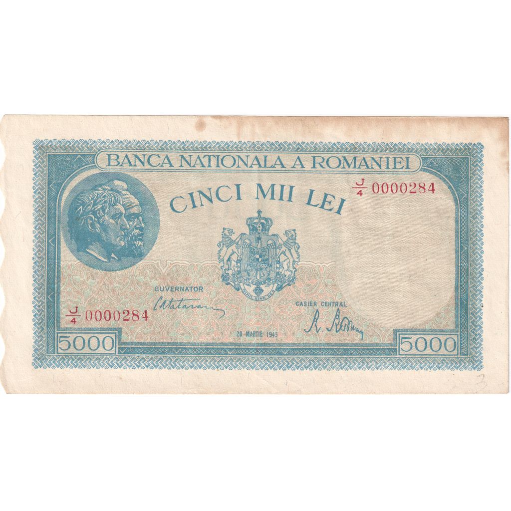 Romania, 5000 Lei, 1945-03-20, MB+