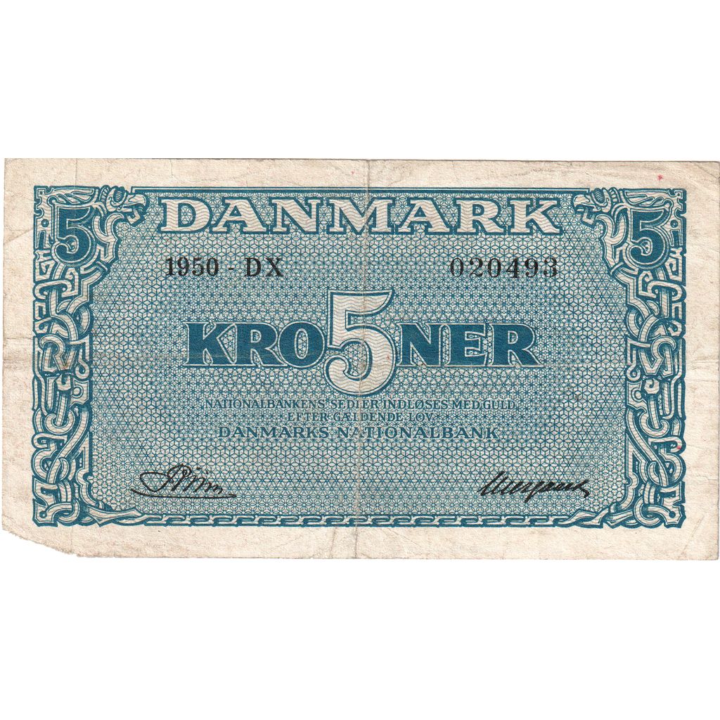 Dinamarca, 5 Kroner, VF(30-35)