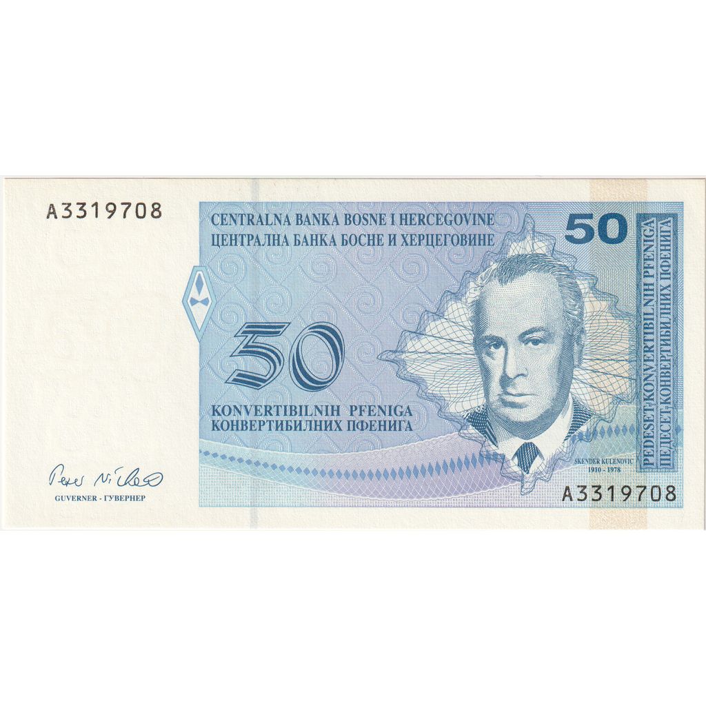 Bosnia - Herzegovina, 50 Convertible Pfeniga, UNC(65-70)