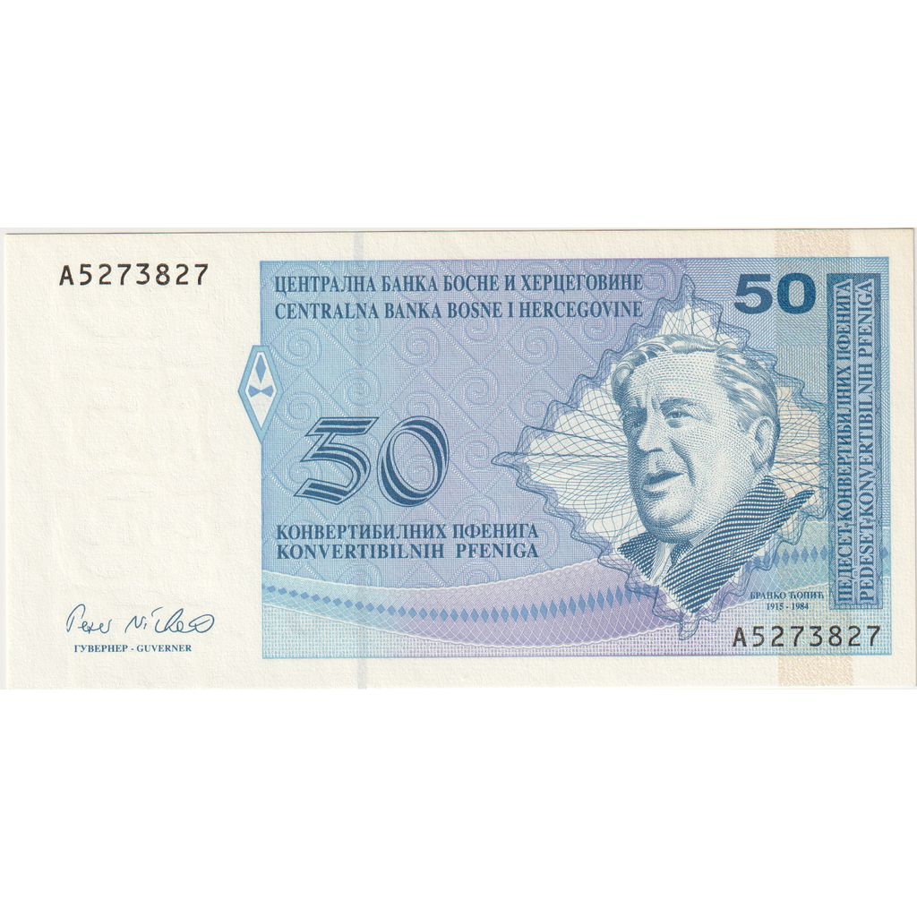 Bósnia-Herzegovina, 50 Convertible Pfeniga, UNC(63)