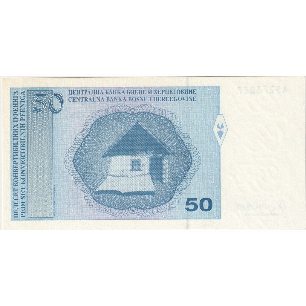 Bósnia-Herzegovina, 50 Convertible Pfeniga, UNC(63)