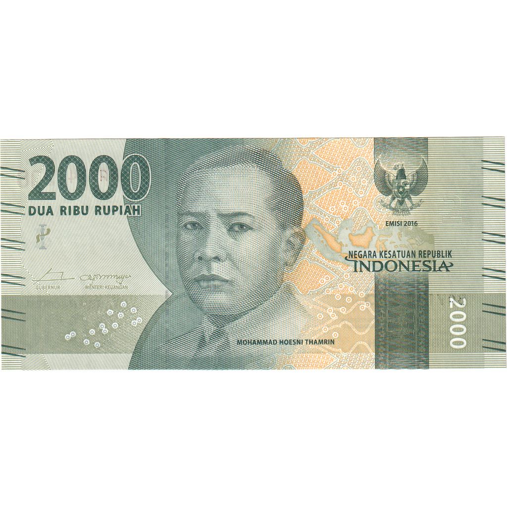 Nota, Indonésia, 2000 Rupiah, 2016, 2016, UNC(65-70)