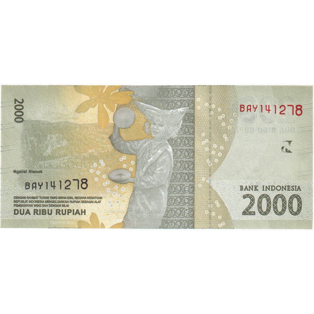 Nota, Indonésia, 2000 Rupiah, 2016, 2016, UNC(65-70)