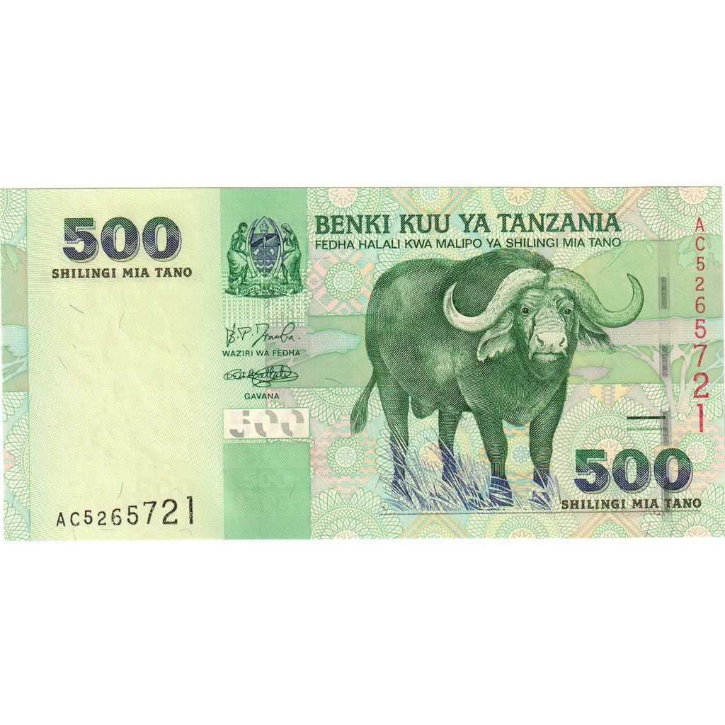 Tanzania, 500 Shilingi, UNC(65-70)