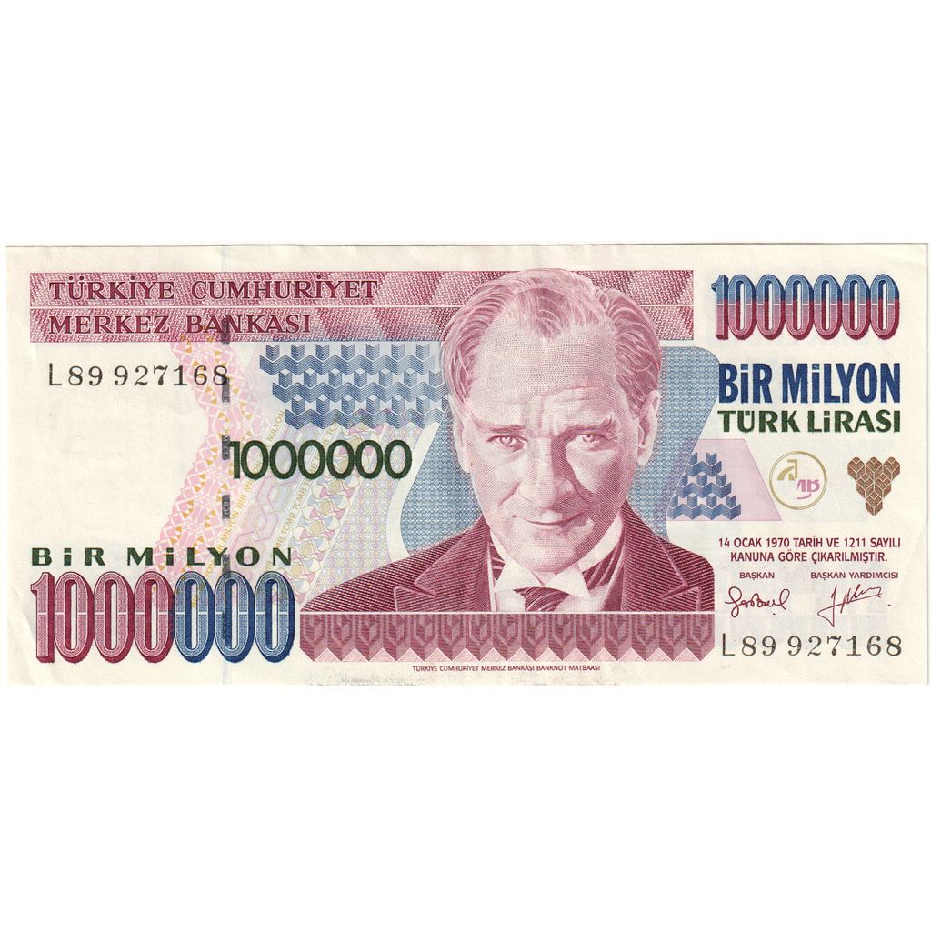 Turquie, 1000000 Lira, 1970-10-14, SUP