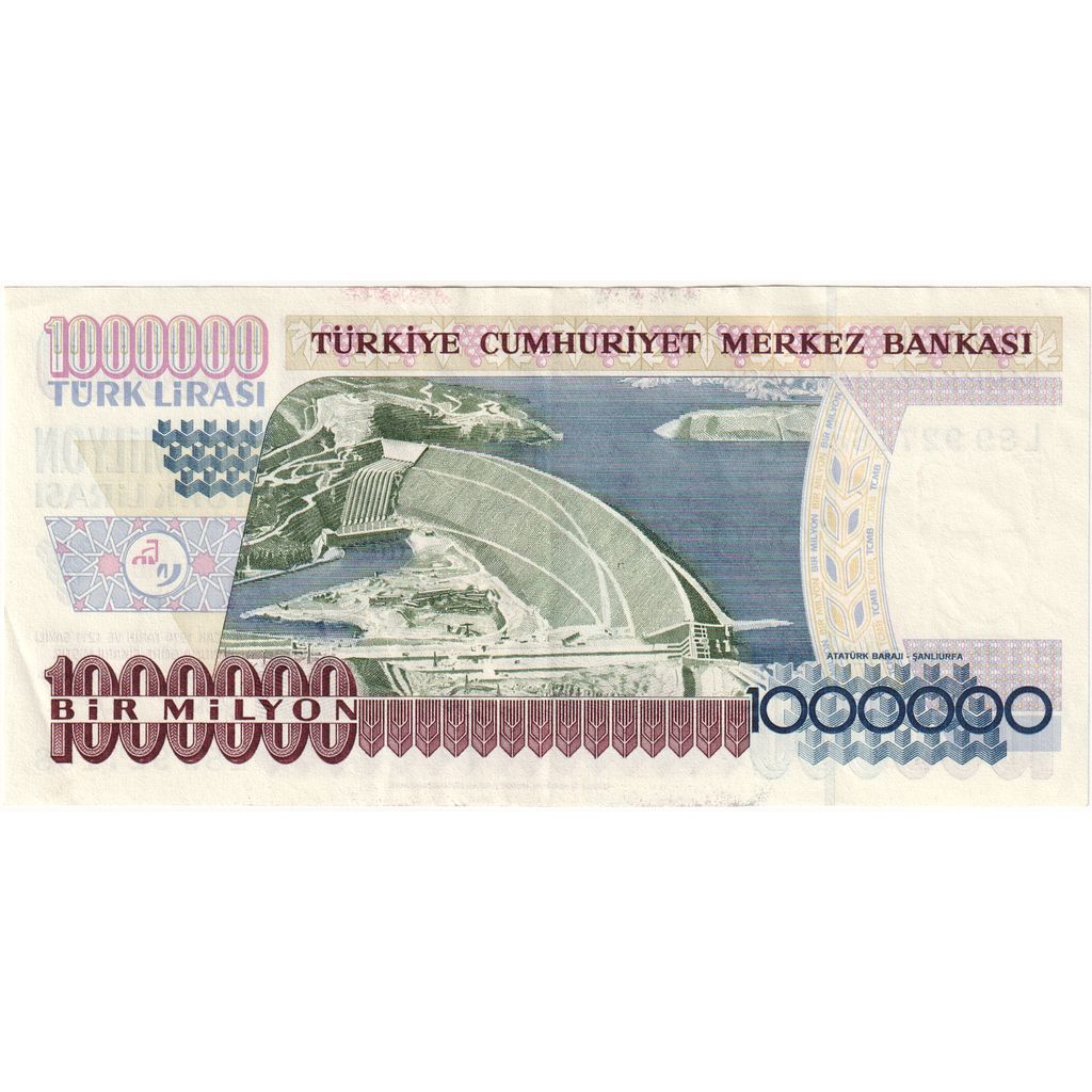 Turquie, 1000000 Lira, 1970-10-14, SUP