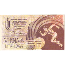 Nota, Lituânia, 1 Litas, 1991, 1991-08-04, OLYMPIC GAMES, UNC(65-70)