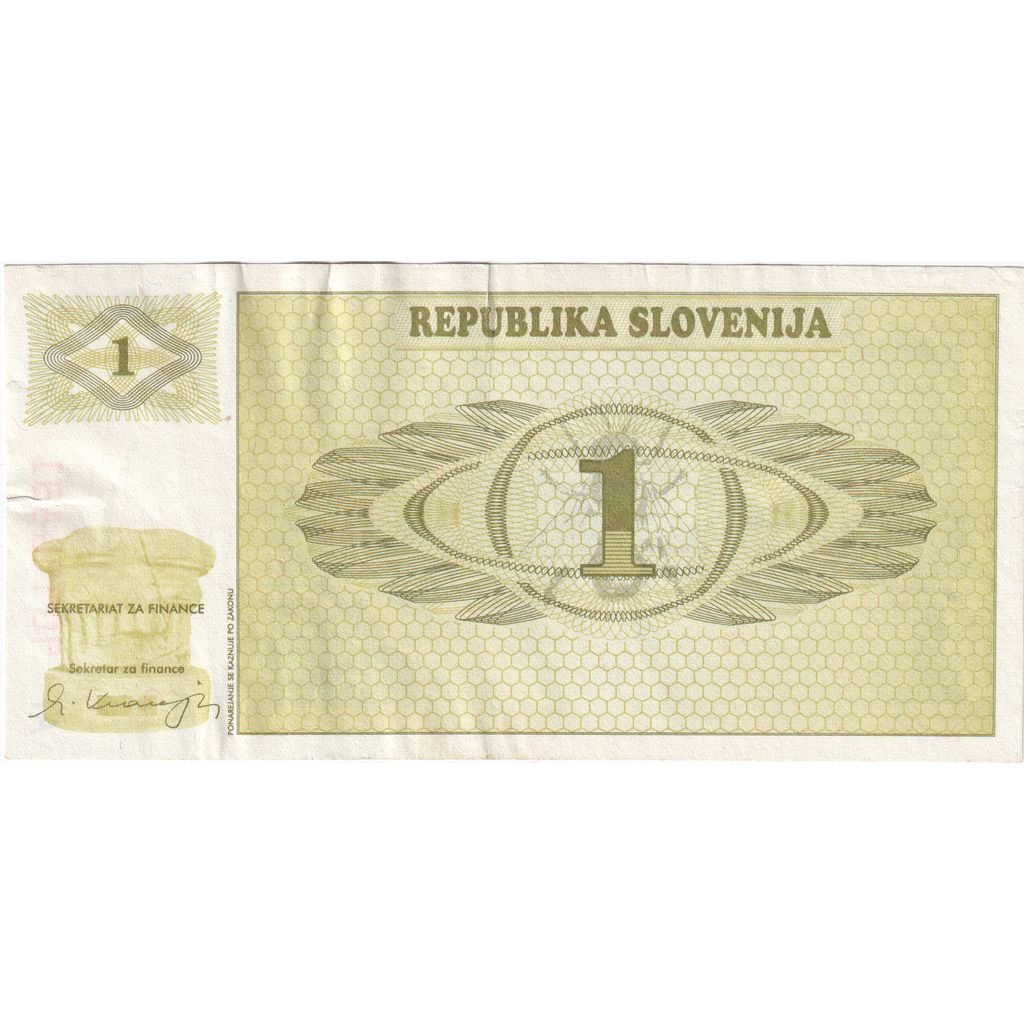 Slovenia, 1 Tolar, SPL-